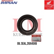 OIL SEAL,26X45X6 HONDA 91202-KWN-901