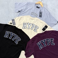 HYPE Men's and Women's T-shirt Classic Font LOGO Printing