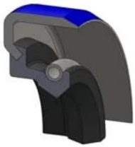 Metric Oil Seal - 300 mm Shaft Dia., 360 mm OD, 25 mm Overall Width, FKM-Viton Lip Material