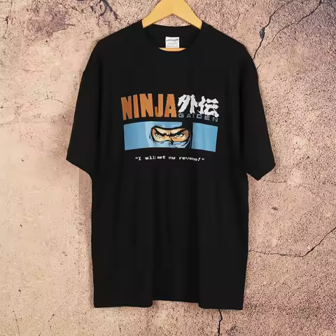 Ninja Gaiden T Shirt FC Video Games Light Warriors 8BIT Graphic Clothing Men's Summer Short Sleeves 