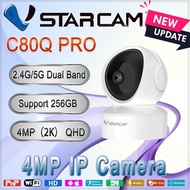 Authentic Vstarcam C80Q PRO 4MP IP Camera CCTV Support 2.4G/5G Wifi only |SD Card Slot Pan/Tilt | Ni