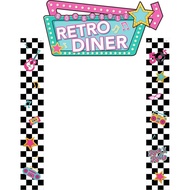 Peryiter 3 Pcs 50's Retro Diner Banner Back to 50's Theme Party Decorations Rock and Roll Banner Bir