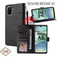 Xiaomi Redmi A5 Flip cover wallet leather case premium handphone book cover Casing Redmi A5