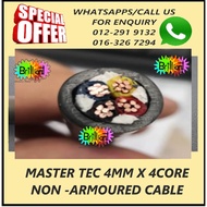 MASTER TEC 4MM X4 CORE NON-ARMOURED CABLE