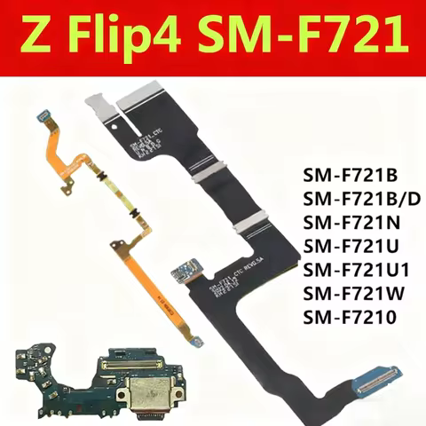Main board LCD Display Spin Axis Flex Cable Charging Port Board Signal WIFI For Samsung Galaxy Z Fli