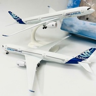 AIRBUS A350-900XWB HIGH QUALITY METAL PLANE WITH WHEELS + DISPLAY BASE | 1:400 SCALE MODEL