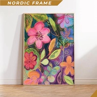 Wall paintings, Abstract Flowers Print, Dopamine Decor, Maximalist Decor, Trendy Art Prints, Maximal