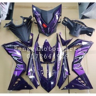 Rs150 V1 & V2 Cover Set Custom Purple kilat