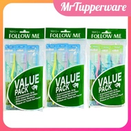 (VALUE PACK) TPW Follow Me Super A Tooth Brush Soft Medium Hard Toothbrush Berus Gigi 牙刷 [FREE RM 50