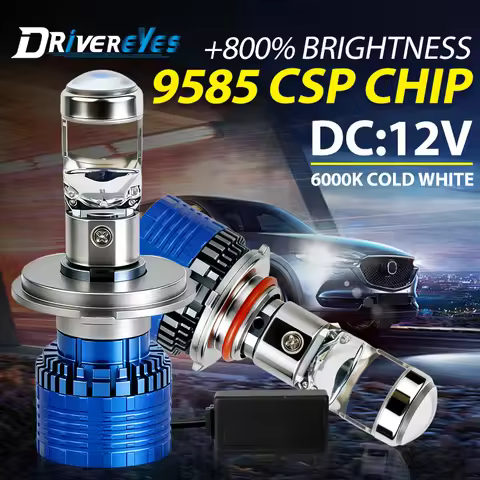 2PCS H7 H4 H11 Bi LED Projector Lens H9 9005 HB3 H8 LED Headlight 1:1 Mini Wireless Auto/Moto Lamp P