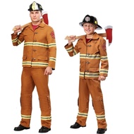 New fireman cosplay halloween costumes for adult children fire police firemen clothes fireman uniform for boy man suit