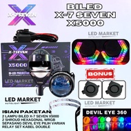 BILED PROJECTOR PACKAGE X-7 X7 SEVEN X7SEVEN X5000 X-5000 2.5 INCH