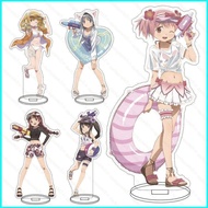 star3 Puella Magi Madoka Magica Akemi Homura Tomoe Mami Acrylic material Sign UP Anime Model Toy Stands Plate Holder