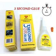 3 Second OK Super Glue - Cyanoacrylate Adhesive / 3 Second Glue / Gam 3 saat / Gam 3 second