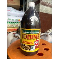 Antibacterial iodine for shrimp and fish ponds, 1 liter bottle, disinfects ponds and tools in shrimp