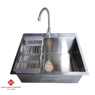 Wastafel KINGCO Kitchen Sink Bak Cuci Piring Stainless 1 Lubang 63cm