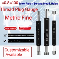 Metric Fine Thread Plug Gauge GO/NOGO Gauge 6H Tolerance M0.8-M100 Full Specification GCR15 Bearing 