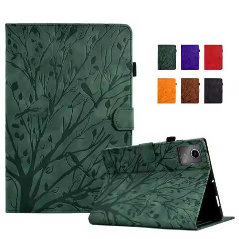 Funda For Lenovo Idea Tab Plus 12.1 Case tb361fu tb361zu Emboss Wallet Stand Tablet Etui For Xiaoxin