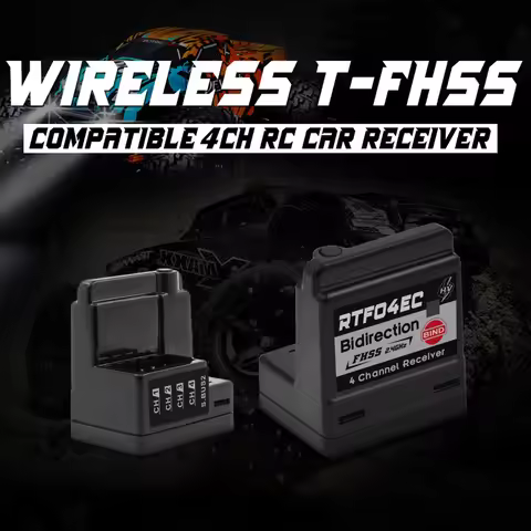 AGFRC Receiver RTF04EC 4CH+S.BUS2 8.4V Vertical Type 2.4G T-FHSS Wireless Car Receiver For FUTABA 10