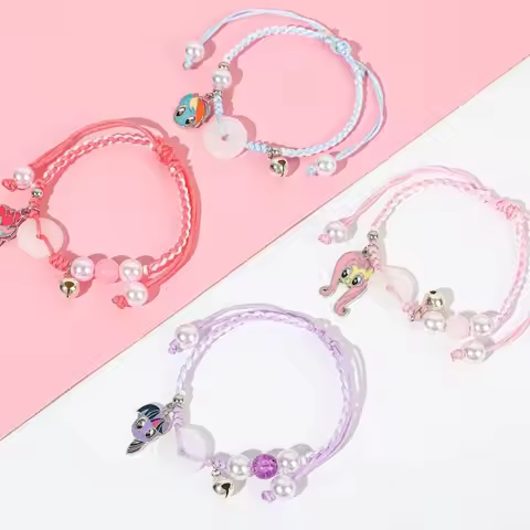 My Little Pony Colorful Rope Bracelet Handmade Friendship Gift for Kids Girls