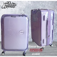 Mika Full Plastic Luggage Cover 0.8 mm Thick Waterproof Transparent For American Tourister Curio Brand