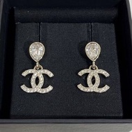 Authentic CHANEL Earrings Chanel 星星耳環 珍珠吊墜耳環