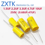 P Audio Capacitor 5PCS 250V 0.68uF-47uF 1uF 2uF 2.2uF 3.3uF 4.7uF 5.6uF 6.8uF 8.2uF 10uF 15uF 20uF 3