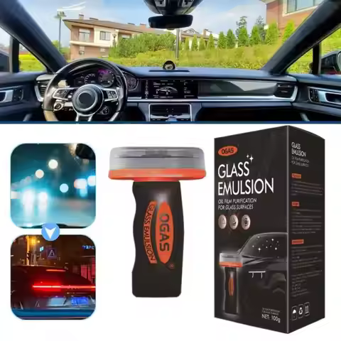 Glass Cleaner Car Oil Film Cleaner Glass Guard Automotive Oil Film Cleaning Brush For Car Openings G
