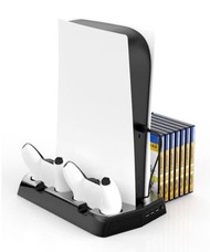 (訂貨) PS5 遊戲收納 + 手掣充電 + 主機散熱 + USB Hub 分插多功能合一支架 企座 Stand