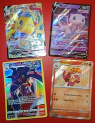 M75 夢夢 Mew V Fusion Strike $90 炎吞鱷 Crocalor Shiny $140 雷吉艾勒奇 Regieleki Vmax $80 烏賊王 Malamar Trainer 