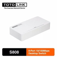 Totolink S808 8-Port 10/100mbps Desktop Switch Hub 10/100mbps BRG New