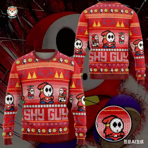 Disney Christmas Sweater 3D Ugly Mickey Men's Women's Anime Xmas Gifts Soft Warm Pullover Holiday Pa