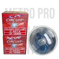 Head Light/Head Lamp H4 Halogen 12 Volts or 24 Volts 100/90 Watts Round Circuit Brand