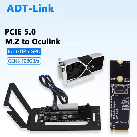 OCuLink eGPU Dock PCIe 5.0 X4 GDP Notebook Laptop External Video Graphic Card Docking Station Adapte