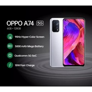 Used OPPO A74 5G Smartphone 6+128GB ROM | 18W Fast Charge 5000mAh