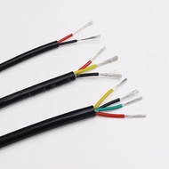 2Meters 0.3mm Square Multi-core Super Soft Silicone Rubber Sheathed Cable High Temperature Resistant