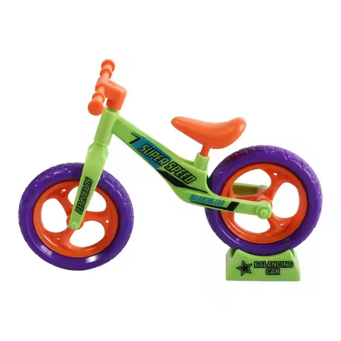 Plastics Assembled Balance Car Ornaments Radish Bike Balance Car Radish Mini Bike Mini Sport Game Mo