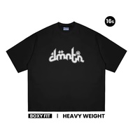 Domination Labs Boxy T-shirt 16s Oversized Men's and Women's Heavyweight ABS Black T-shirt Oversized