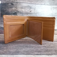 Men's leather wallet - 2-slot cash wallet made of genuine garut