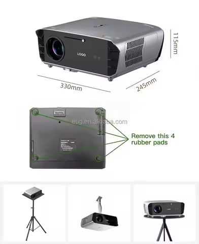 2025 hot sale Factory OEM Google Certified A9G ATV Projector 1550ANSI Chromecast Android 11 NFC 4K L
