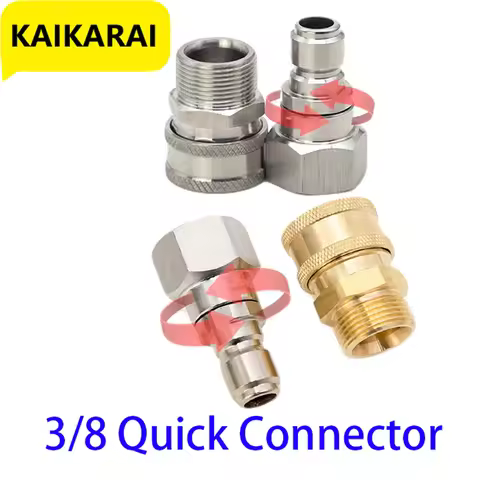 3/8 Quick Connect Washing Accessories Kink Free Gun To Hose Car Cleaning For Karcher Park Side High 