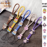 ins Cartoon POP MART LABUBU doll ZIMOMO Phone Case Strap 3D Doll Lanyard Cute Adjustable length Chai