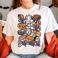 Sushi top women Japanese designer anime Tee girl y2k clothing