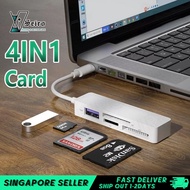 【SG】4 in 1 Card Reader i-O-S/USB/Type-C To MS SD TF Card U Disk Adapter for sony for Cellphone Lapto