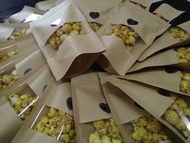 Goodies/Doorgift Murah Popcorn Caramel Versi Cendawan Montok_Gebu_Bulat_Besar/Paper Ziplock_Kahwin_M
