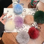 Bow Fur ball Phone Bracelet
