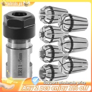 7Pcs ER11 1-7mm Spring Collets with ER11A 5mm Motor Shaft Holder Extension Rod
