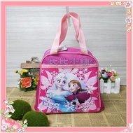 [Bibi Shop] Children's Tableware Cartoon Frozen Green Snow White Stitch Meal Bag Lunch Bag Tote Bag 