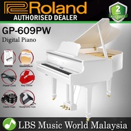 Roland GP609 88 Keys Digital Grand Piano with PHA50 Key Polish White (GP690WE GP 690)