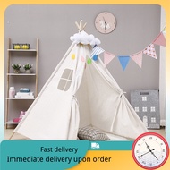 MB 1.1M 1.6M Kids Tent Baby Tent Indoor Outdoor Kids Foldable Play Tent Doll House Triangle Room Kids Theater Theater With Light Rope Suitcase